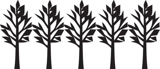 Evergreen Emblem Tree Icon Vector Sustainable Mark Logo Icon Vector