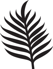 PalmZenith Stunning Leaf Emblem TropicFlourish Enchanting Vector Icon