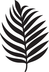 PalmTranquil Serene Vector Logo TropicCharm Alluring Palm Leaf Icon