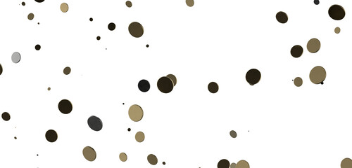 Glittering Triumph: Mind-Blowing 3D Illustration of gold  Confetti Celebration