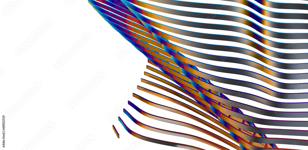 Poster abstract line fluid colors backgrounds. trendy vibrant fluid colors. 3d render