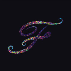 Creative Design vector Font of twisted Ribbon for Title, Header, Lettering, Logo, letter design art, A to Z alphabet colorful, 3d A to Z alphabet colorful,3d Letters