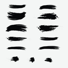Vector Brush Set Collection, Brush set , Vector Brush and stroke 