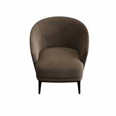 Fototapeta premium armchair isolated on white background, interior furniture, 3D illustration, cg render