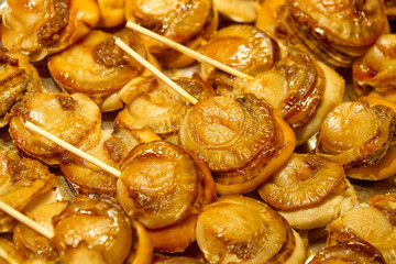 Many fried oystern to sell