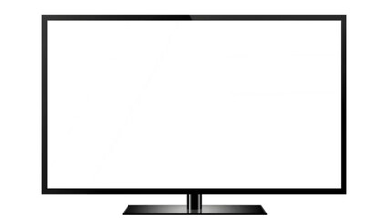 lcd tv monitor isolated on transparent background 