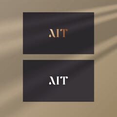 MT logo design vector image