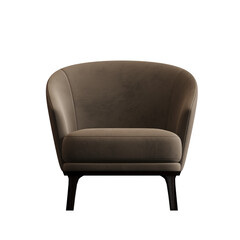 armchair isolate on a transparent background, interior furniture, 3D illustration, cg render
