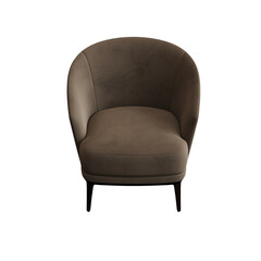 armchair isolate on a transparent background, interior furniture, 3D illustration, cg render
