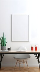 Cozy Space with Empty Frame