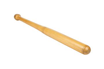 wooden baseball bat isolated from background