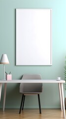 Cozy Space with Empty Frame