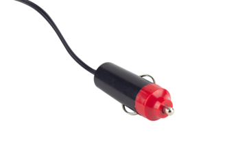 Car charger plug, connect to cigarette lighter isolated from background