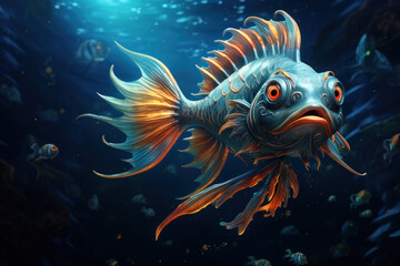 Fototapeta na wymiar piraiba catfish in the ocean