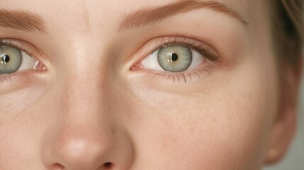 Obraz premium A striking portrait capturing the beauty of a young European woman.