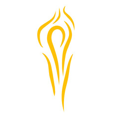 gold steam vector element