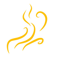 Obraz premium gold steam vector element