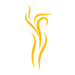 gold steam vector element