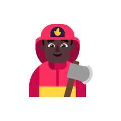 Firefighter: Dark Skin Tone