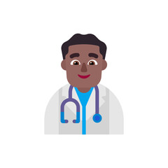 Man Health Worker: Medium-Dark Skin Tone