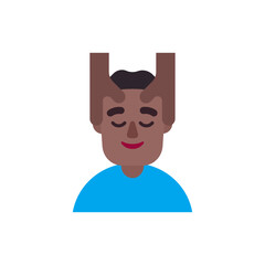 Man Getting Massage: Medium-Dark Skin Tone