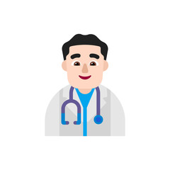 Man Health Worker: Light Skin Tone