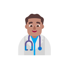 Man Health Worker: Medium Skin Tone