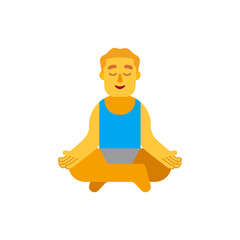 Man in Lotus Position