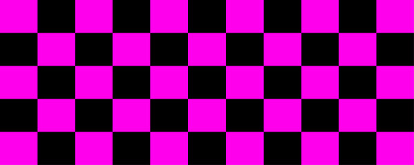 Checkered pattern tile background. Black and Pink