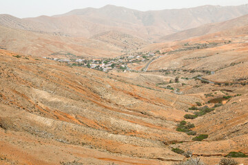 Der Weg nach dem Ort La Pena Fuerteventura Kanaren