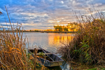 Sunset at the lake of Kiszombor © belizar