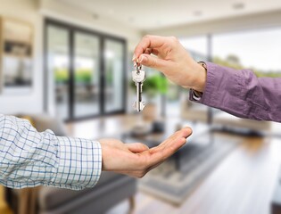 real estate professional agent hold keys