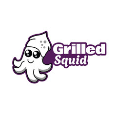 squid doodle art vector for your store or buisness mascot