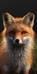 Realistic Portrait of a Fox