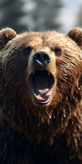 Obraz premium Realistic Bear Illustration