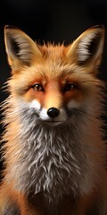 Fototapeta premium Realistic Portrait of a Fox