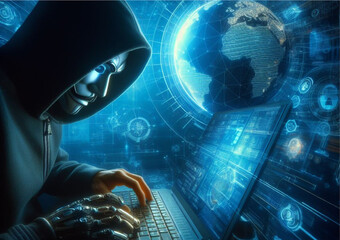 cyber security, someone who is protecting against cyber attacks