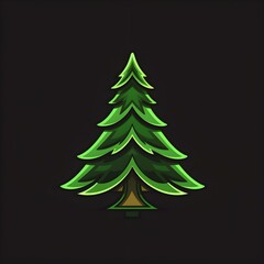 Obraz premium Cute Christmas Icon Illustration