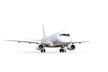 Fototapeta premium Passenger jet plane isolated