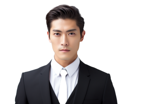 Young Asian Man in Business Attire Portrait