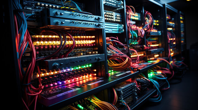 Precision Networking: Capture the Beauty of Organized Cable Systems. Generative AI.