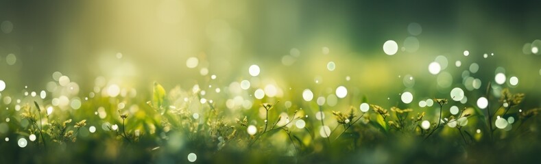 Obraz premium bokeh or green field