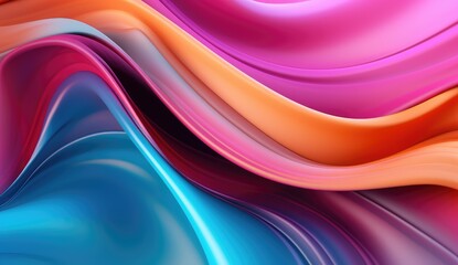 Colorful abstract wave pattern.