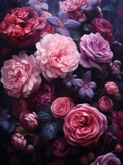 dark image of roses in a dark mood,