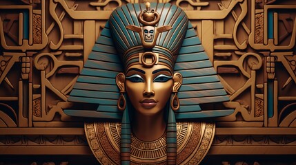 egyptian ancient mask Pharaoh