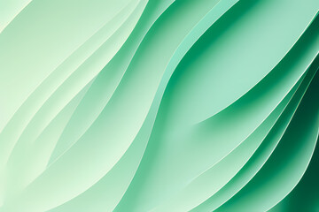 Abstract Green Background. colorful wavy design wallpaper. creative graphic 2 d illustration. trendy fluid cover with dynamic shapes flow.