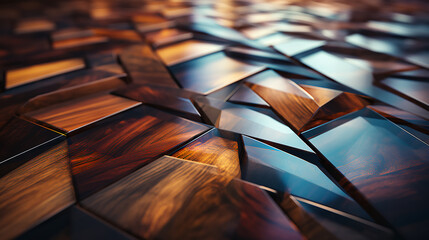 Hardwood - abstract geometric design - graphic resource 