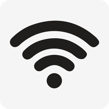 Website or internet wi-fi vector icon for apps