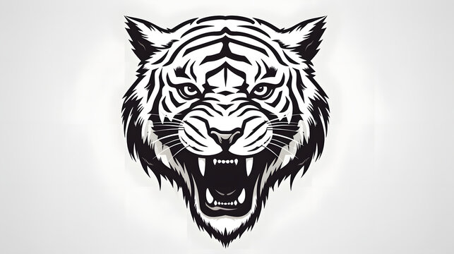 photo of tiger for t-shirt design AI generative