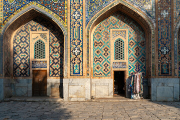 Samarkand,Uzbekistan:beautiful colours and patterns of islamic architecture.